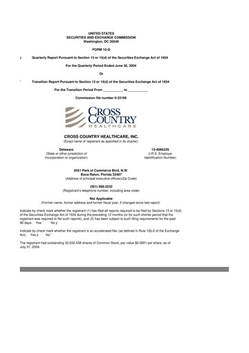 Thumbnail Cross Country Healthcare 10-Q Quarterly Report FY 