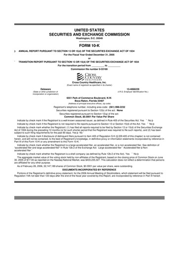 Thumbnail Cross Country Healthcare 10-K Annual Report 