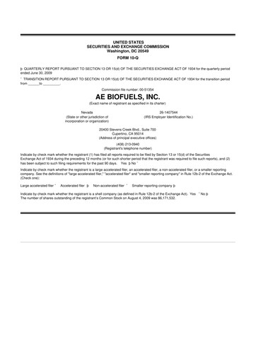 Thumbnail Aemetis 10-Q Quarterly Report FY 