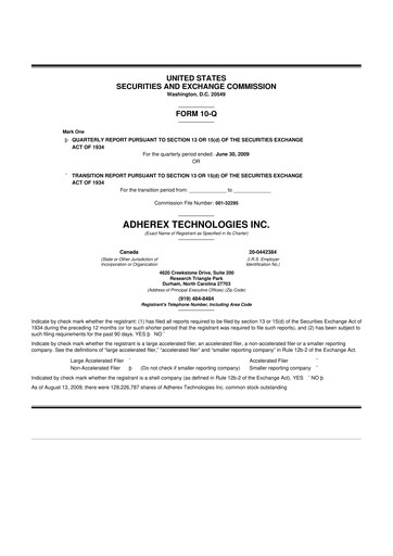 Miniature Fennec Pharmaceuticals 10-Q Rapport trimestriel  