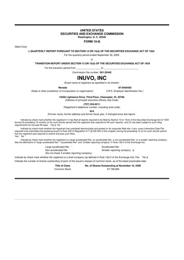 Thumbnail Inuvo 10-Q Quarterly Report FY 