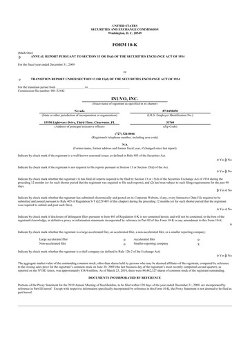 Thumbnail Inuvo 10-K Annual Report 