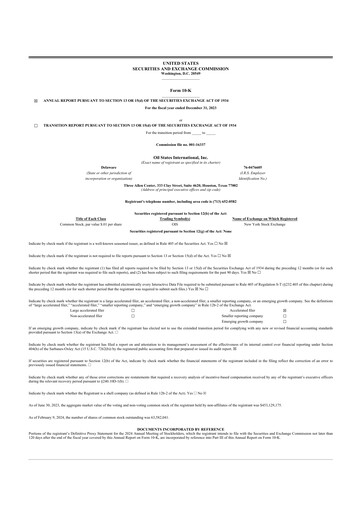 Thumbnail Oil States International
 10-K Annual Report 2023