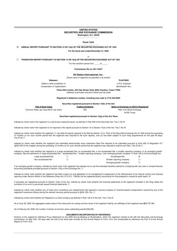 Thumbnail Oil States International
 10-K Annual Report 2025