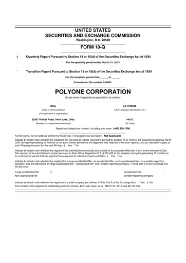 Miniature Avient 10-Q Rapport trimestriel 2015 