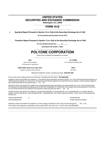 Miniature Avient 10-Q Rapport trimestriel 2015 