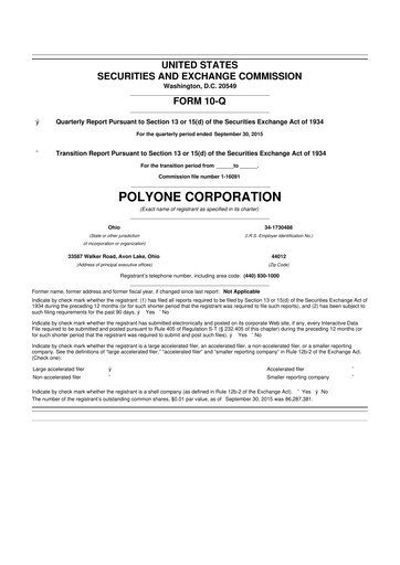 Miniature Avient 10-Q Rapport trimestriel 2015 