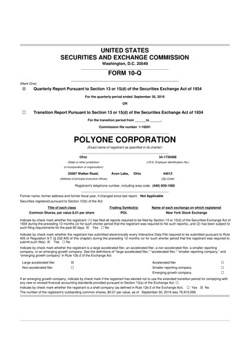 Miniature Avient 10-Q Rapport trimestriel 2019 