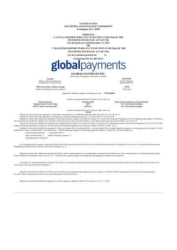 Thumbnail Global Payments 10-K Annual Report 2024