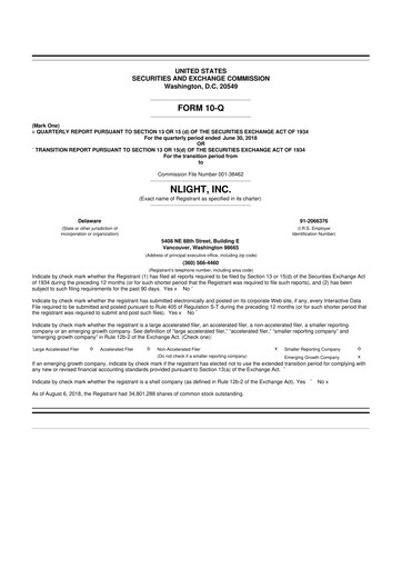 Thumbnail nLIGHT 10-Q Quarterly Report FY2018 
