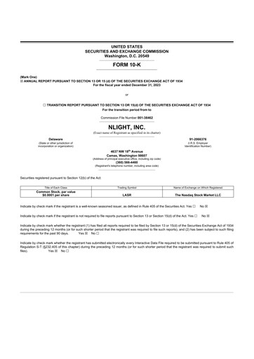 Thumbnail nLIGHT 10-K Annual Report 2023