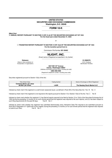 Thumbnail nLIGHT 10-K Annual Report 2025