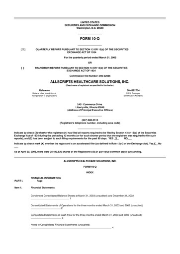 Thumbnail Veradigm 10-Q Quarterly Report FY 