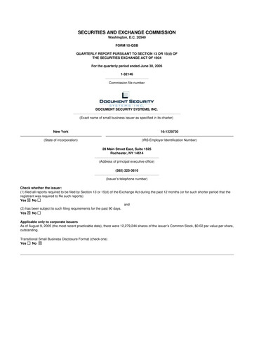 Thumbnail DSS, Inc. (Document Security Systems) 10-Q Quarterly Report FY 