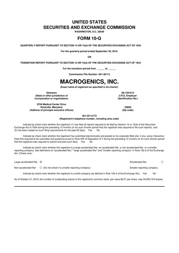 Thumbnail MacroGenics 10-Q Quarterly Report FY2016 