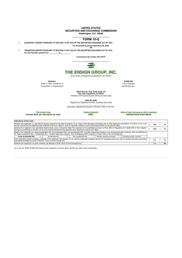 Vorschaubild The Ensign Group 10-Q Quartalsbericht 2026 