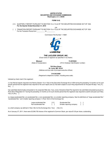 Thumbnail Spire Inc. 10-Q Quarterly Report FY2011 