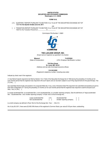 Thumbnail Spire Inc. 10-Q Quarterly Report FY2011 