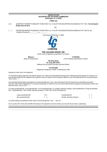 Thumbnail Spire Inc. 10-Q Quarterly Report FY2013 