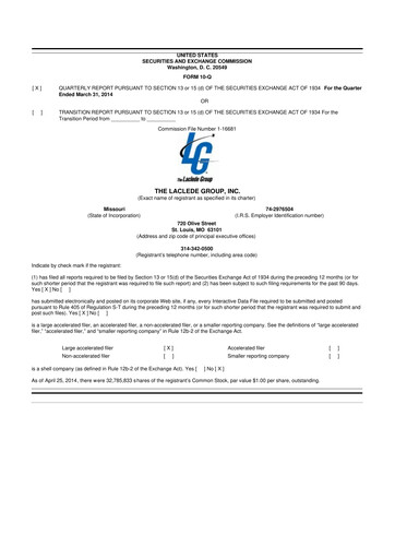 Thumbnail Spire Inc. 10-Q Quarterly Report FY2014 