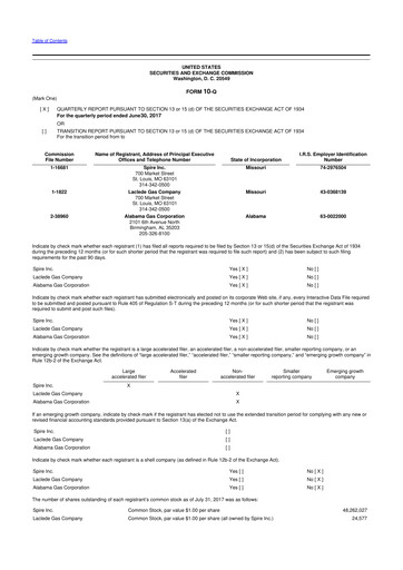 Thumbnail Spire Inc. 10-Q Quarterly Report FY 