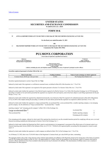 Thumbnail Pulmonx 10-K Annual Report 2021