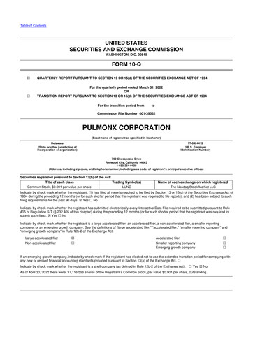 Thumbnail Pulmonx 10-Q Quarterly Report FY2022 
