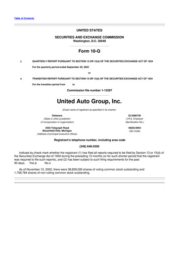 Thumbnail Penske Automotive Group 10-Q Quarterly Report FY 