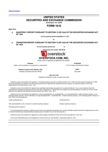 Miniature Bed Bath & Beyond 10-Q Rapport trimestriel 2017 