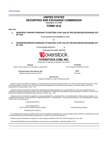 Miniature Bed Bath & Beyond 10-Q Rapport trimestriel 2018 
