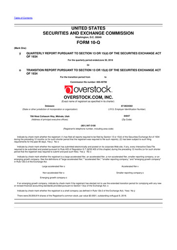 Miniature Bed Bath & Beyond 10-Q Rapport trimestriel 2018 