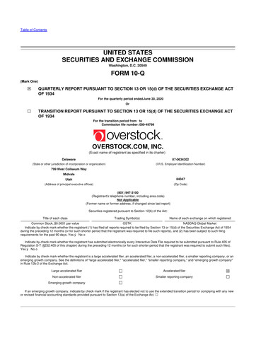 Miniature Bed Bath & Beyond 10-Q Rapport trimestriel 2020 