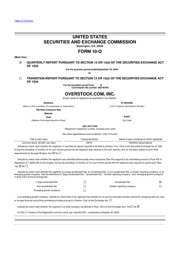 Miniature Bed Bath & Beyond 10-Q Rapport trimestriel 2020 