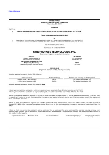 Thumbnail Synchronoss Technologies 10-K Annual Report 2023