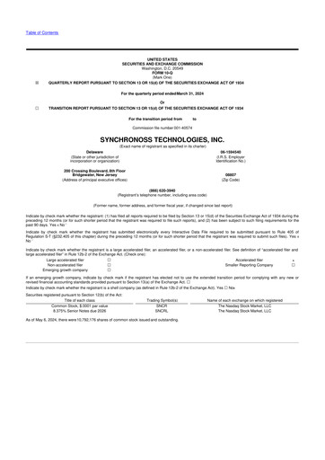 Thumbnail Synchronoss Technologies 10-Q Quarterly Report FY2024 