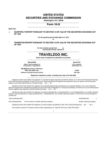 Thumbnail Travelzoo 10-Q Quarterly Report FY2013 