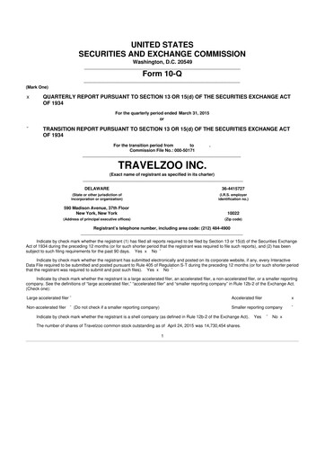 Thumbnail Travelzoo 10-Q Quarterly Report FY2015 