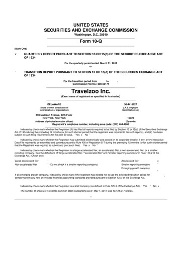 Thumbnail Travelzoo 10-Q Quarterly Report FY2017 