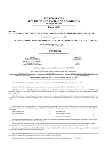 Thumbnail Travelzoo 10-K Annual Report 2022