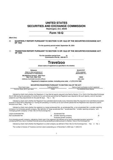 Thumbnail Travelzoo 10-Q Quarterly Report FY2024 