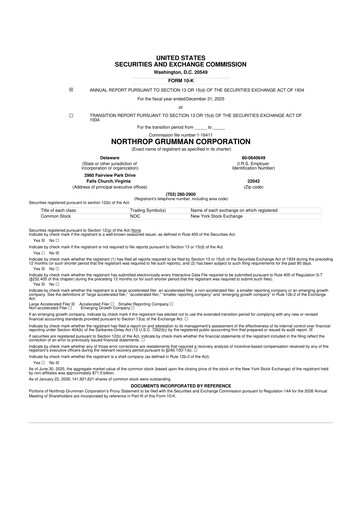 Thumbnail Northrop Grumman 10-K Annual Report 2025