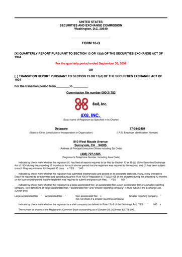 Thumbnail 8x8
 10-Q Quarterly Report FY 