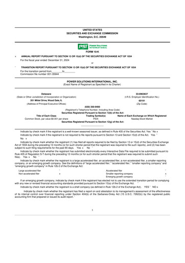 Thumbnail Power Solutions International 10-K Annual Report 2024