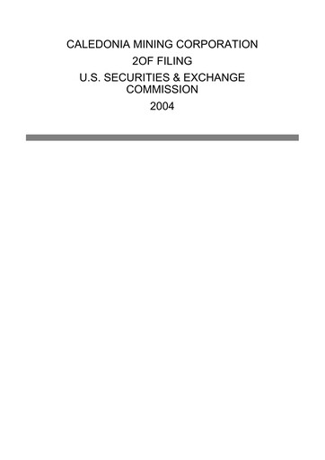 Thumbnail Caledonia Mining 20-F Annual Report 