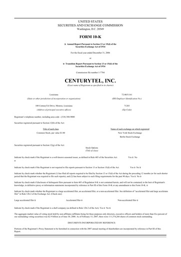 Thumbnail Lumen Technologies 10-K Annual Report 