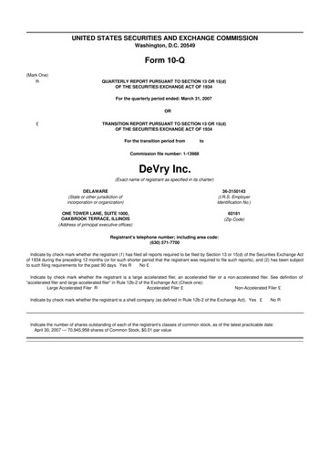 Thumbnail Adtalem Global Education
 10-Q Quarterly Report FY 