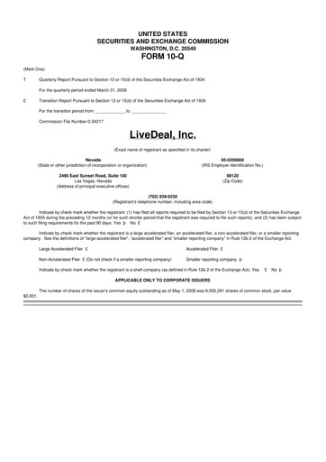 Thumbnail Live Ventures 10-Q Quarterly Report FY 