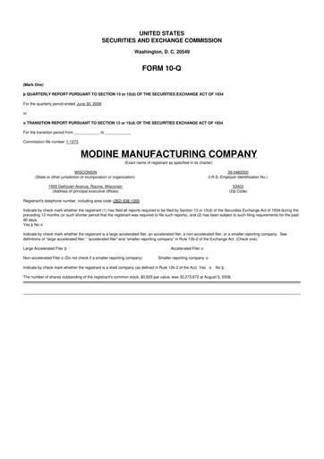 Thumbnail Modine Manufacturing
 10-Q Quarterly Report FY 