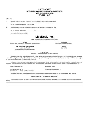Thumbnail Live Ventures 10-Q Quarterly Report FY 