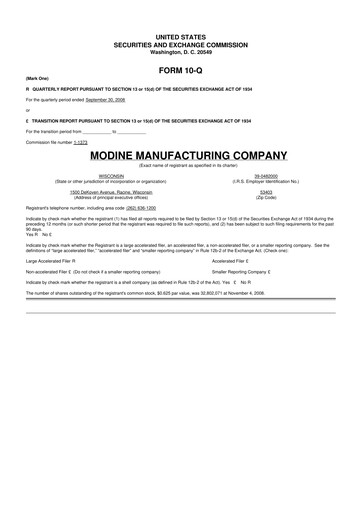 Thumbnail Modine Manufacturing
 10-Q Quarterly Report FY 